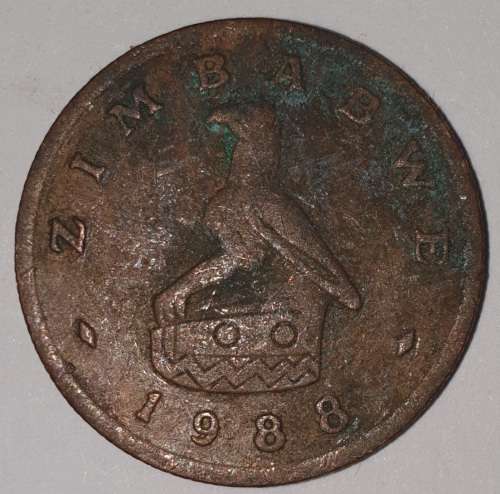 1988 - 1 CENT COIN - ZIMBABWE - (Bronze)